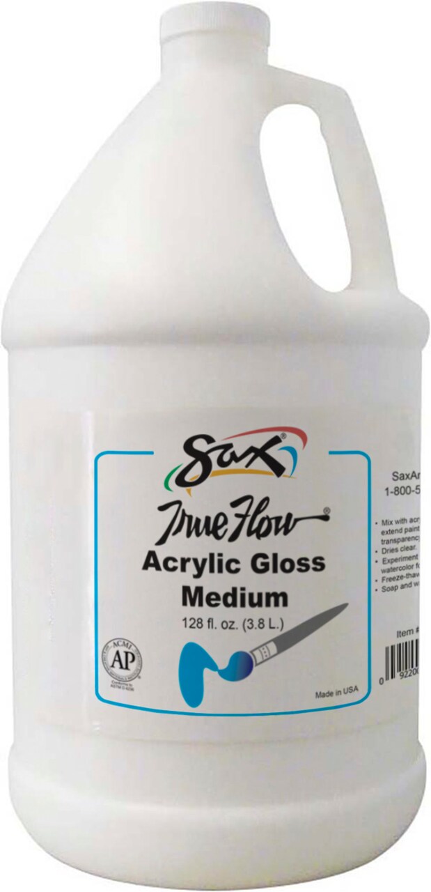 Sax Acrylic Gloss Medium Preparation and Protection, 1 Gallon